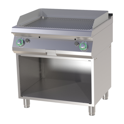 RM Gastro FTR 780 G | Grilovací deska rýhovaná s podestavbou