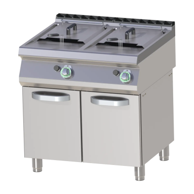 RM Gastro FE 780/17 G | Fritéza plynová 2x 17l s podestavbou