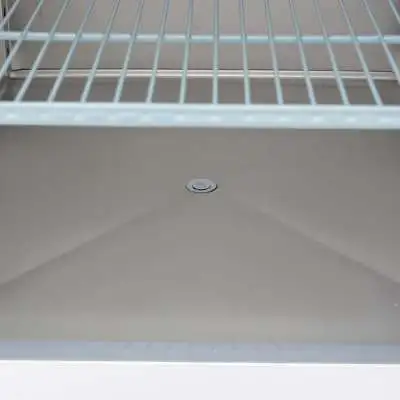 Maxima Lednice - 600 l - 3 nastavitelné police (2/1 GN) - nerezová ocel - se skleněnými dveřmi |  09400001