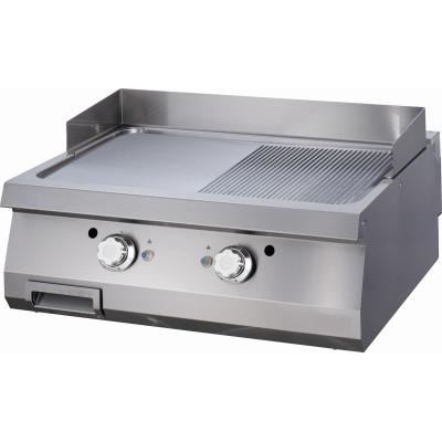 MAXIMA 09395990 | Grilovací pánev s 1/2 drážkou - plynová - dvojitá jednotka - hloubka 70 cm