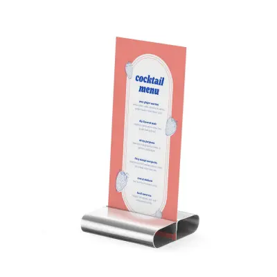 Stolní držák menu karty - 6 ks, HENDI, 6 ks, 80x77x(H)18mm | 665251