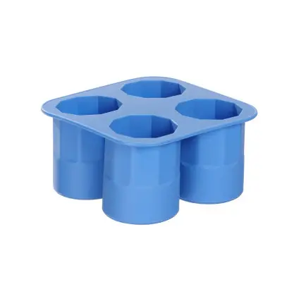 Forma na ledové panáky, BarUp, Modrá, 122x122x(H)60mm | 679067