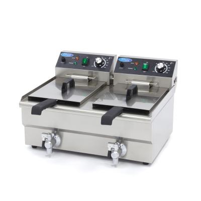 MAXIMA 09365229 | Fritéza - 2 x 10 l - 2 koše - s vypouštěcím kohoutem