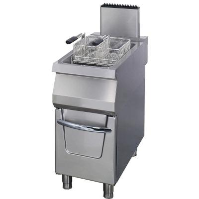 MAXIMA 09398605 | Fritéza Premium - 1 x 22 l - plynová - s vypouštěcím kohoutem - hloubka 90 cm