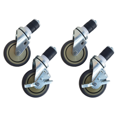 MAXIMA 09300938 | Kolečka pracovního stolu 4 ks - 2 s brzdami - 4 palce / 10,2 cm