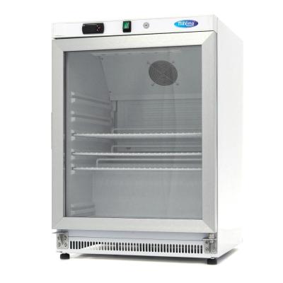 MAXIMA 09405006 | Chladnička - 200 l - bílá - se skleněnými dveřmi