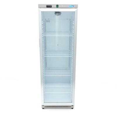 MAXIMA 09405022 | Chladnička - 400 l - nerezová ocel - se skleněnými dveřmi