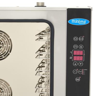 MAXIMA 08500210 | Kombinovaná parní Trouba - vhodná pro 10 Zásobníky (1/1 GN / 60 x 40 cm) - Digitální Displej - 400V