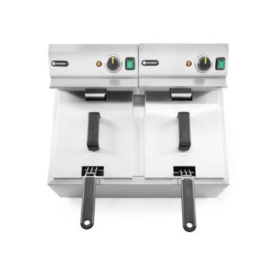 HENDI 207307 | Ruční fritéza, 2 × 8 l, HENDI, Profi Line, 16L