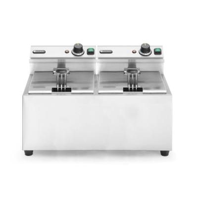 HENDI 207307 | Ruční fritéza, 2 × 8 l, HENDI, Profi Line, 16L