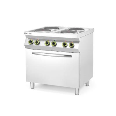 HENDI 225936 | Elektrický vařič Kitchen Line – 4 plotýnky s konvektomatem GN 1/1, HENDI, Kitchen Line, GN 1/1