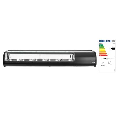 ARKTIC 274040 | Stojan na Sushi, Arktic, Kapacita: 5x GN 1/2 (V)40 mm (včetně nádob)., Černá