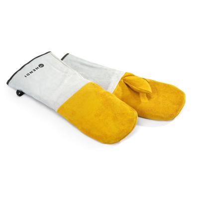 HENDI 556658 | Žáruvzdorné kožené grilovací rukavice - 2 ks, HENDI, 2 ks, (L)460mm