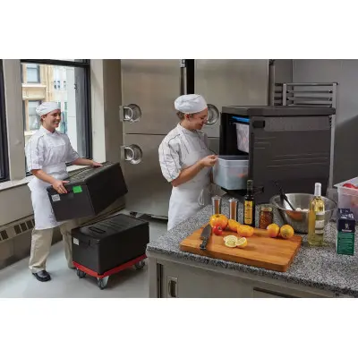 Vozík Camdolly pro termoizolační boxy Cam GoBox, GN 1/1, Cambro, červený, Červená, 692x426x(H)167mm | CD3253EPP158