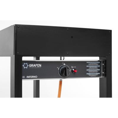 HENDI 700044 | Plynový gril Tampa, HENDI, Černá, 10kW