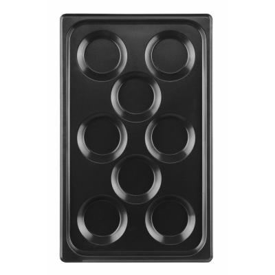 HENDI 808856 | Podnos s nepřilnavým povrchem CONVECTOMAT EGGPLATE, HENDI, GN 1/1, Černá