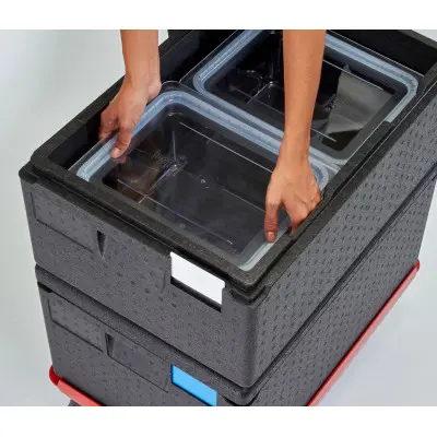 Termoizolační box Cam GoBox, horní plnění, GN 1/1, 35,5 l, Cambro, Černá, 600xx(H)257mm | EPP160110