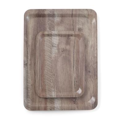 AMERBOX 508954 | Tác servírovacís melaminovým laminátem se vzorem dřeva, AmerBox, Tmavé dřevo