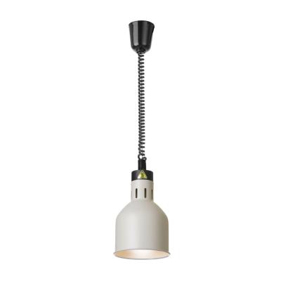 HENDI 273821 | Výškově nastavitelná ohřívací lampa válcová, HENDI, Bílá, ⌀175x(H)250mm