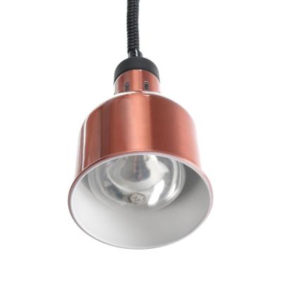 HENDI 273890 | Výškově nastavitelná ohřívací lampa válcová, HENDI, Měděná, ⌀175x(H)250mm