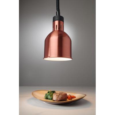 HENDI 273890 | Výškově nastavitelná ohřívací lampa válcová, HENDI, Měděná, ⌀175x(H)250mm