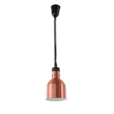 HENDI 273890 | Výškově nastavitelná ohřívací lampa válcová, HENDI, Měděná, ⌀175x(H)250mm