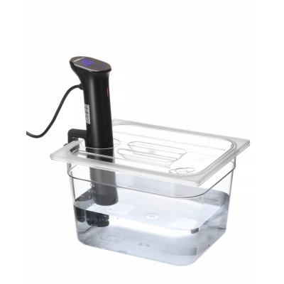 HENDI 864210 | Víko pro polykarbonátové GN nádoby s výřezem pro sous-vide cirkulátor, HENDI, GN 1/2, Průhledná
