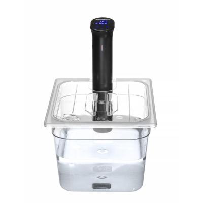 HENDI 864210 | Víko pro polykarbonátové GN nádoby s výřezem pro sous-vide cirkulátor, HENDI, GN 1/2, Průhledná