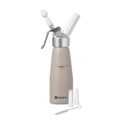 HENDI 975893 | Láhev na šlehačku, HENDI, 0, 5L, Taupe, ⌀80x(H)260mm