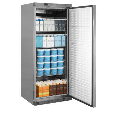 TEFCOLD 53539 | Chladicí skříň s plnými dveřmi, nerez | UR 600 SS