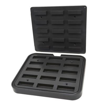 MAXIMA 09374321 | Forma na tartaletky - obdélník - 90x30/85x26 mm - 15 kusů