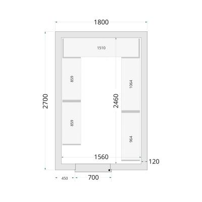 TEFCOLD 44150 | Panely ke stavebnicovým boxům 120 mm | CR 180x270x220