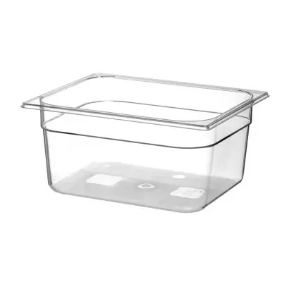 Kontejner GN 1/2 polykarbonát, HENDI, Profi Line, GN 1/2, 9,5L, Průhledná, 325x265x(H)150mm | 861417