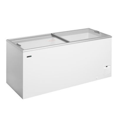 TEFCOLD 67877 | Pultová mraznička prosklené rovné víko | IDA600-W1