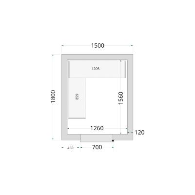 TEFCOLD 44142 | Panely ke stavebnicovým boxům 120 mm | CR 150x180x220