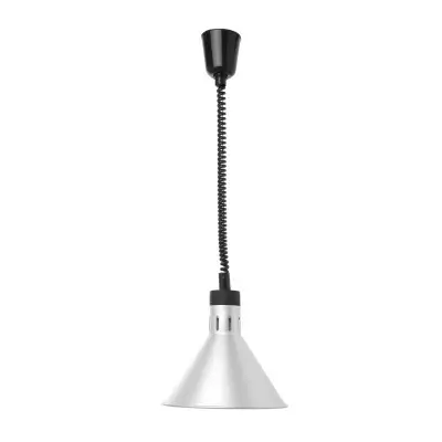 Kuželová tepelná lampa Rise and Fall, HENDI, Stříbrná, 230V/250W, 275x(H)250mm | 273869