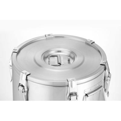 HENDI 710227 | Izolovaný přenosný kontejner – se závitníkem, HENDI, Profi Line, 20L, Stříbrná, ⌀330x(H)360mm