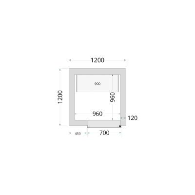 TEFCOLD 44134 | Panely ke stavebnicovým boxům 120 mm | CR 120x120x220