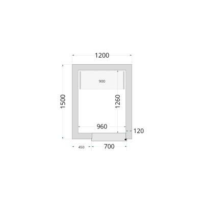 TEFCOLD 44135 | Panely ke stavebnicovým boxům 120 mm | CR 120x150x220