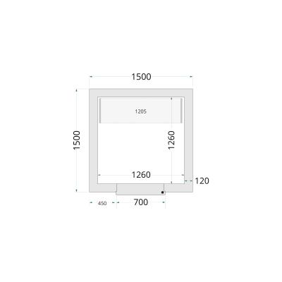 TEFCOLD 44141 | Panely ke stavebnicovým boxům 120 mm | CR 150x150x220