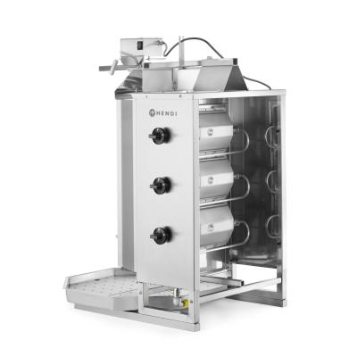 HENDI 143087 | Plynový gril na kebab, HENDI, Profi Line, 9, 75kW