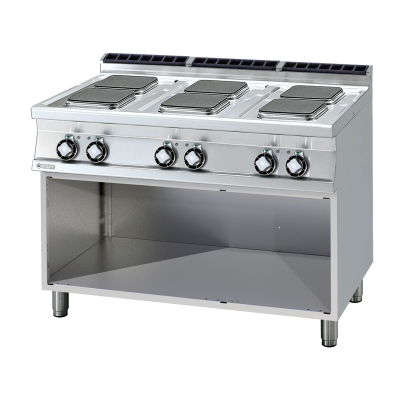 RM Gastro PCQ-712ET | Sporák elektrický 6x plotýnka s podestavbou 400 V