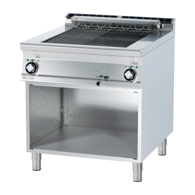 RM Gastro CWK-98ET | Vodní gril kontaktní elektrický dvojitý 2x 38x66 s podestavbou 400 V