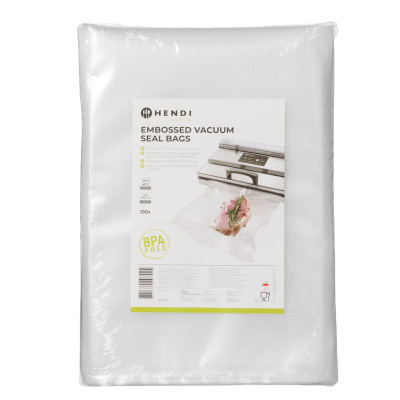 Reliéfní vakuové sáčky, HENDI, 100 ks, 250x350mm | 297445