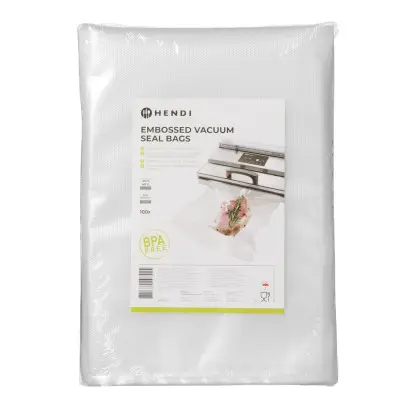 Reliéfní vakuové sáčky, HENDI, 100 ks, 250x350mm | 297445