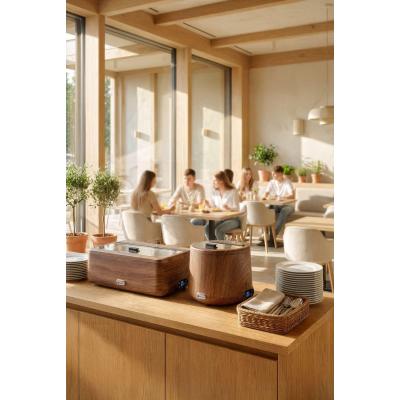 HENDI 470466 | Chafing dish UNIQ, HENDI, designed by Robert Bronwasser, GN 1/1, Dřevo