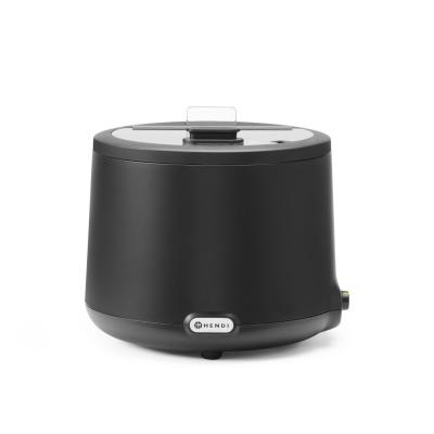 HENDI 860595 | Kotel na polívku UNIQ, analogové ovládání, HENDI, 8L, Černá