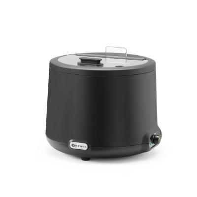 HENDI 860595 | Kotel na polívku UNIQ, analogové ovládání, HENDI, 8L, Černá