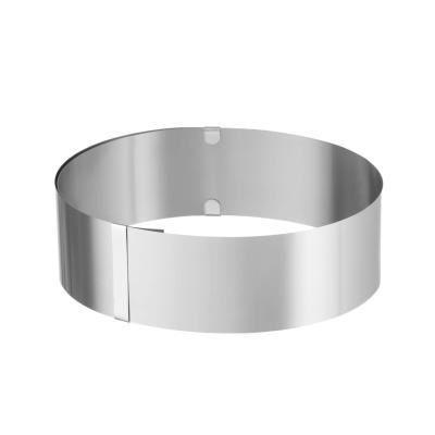 HENDI 427736 | Nastavitelný dortový kroužek, HENDI, Stříbrná, ⌀320x(H)70mm, Kulatý