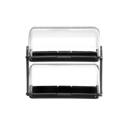 HENDI 871614 | Roll-top vitrína, HENDI, Černá, Obdélníkové